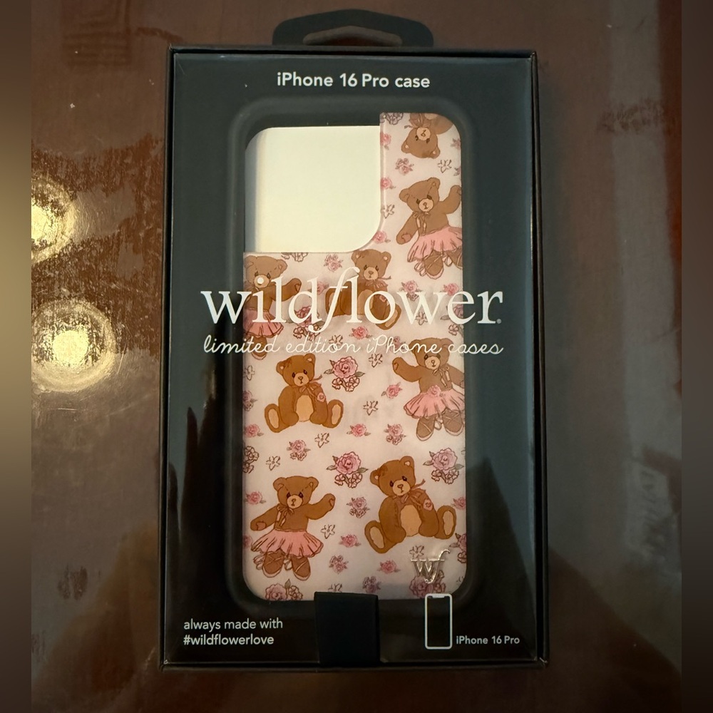 Wildflowers Teddy Bear Phone Case “Bear-y Ballet”